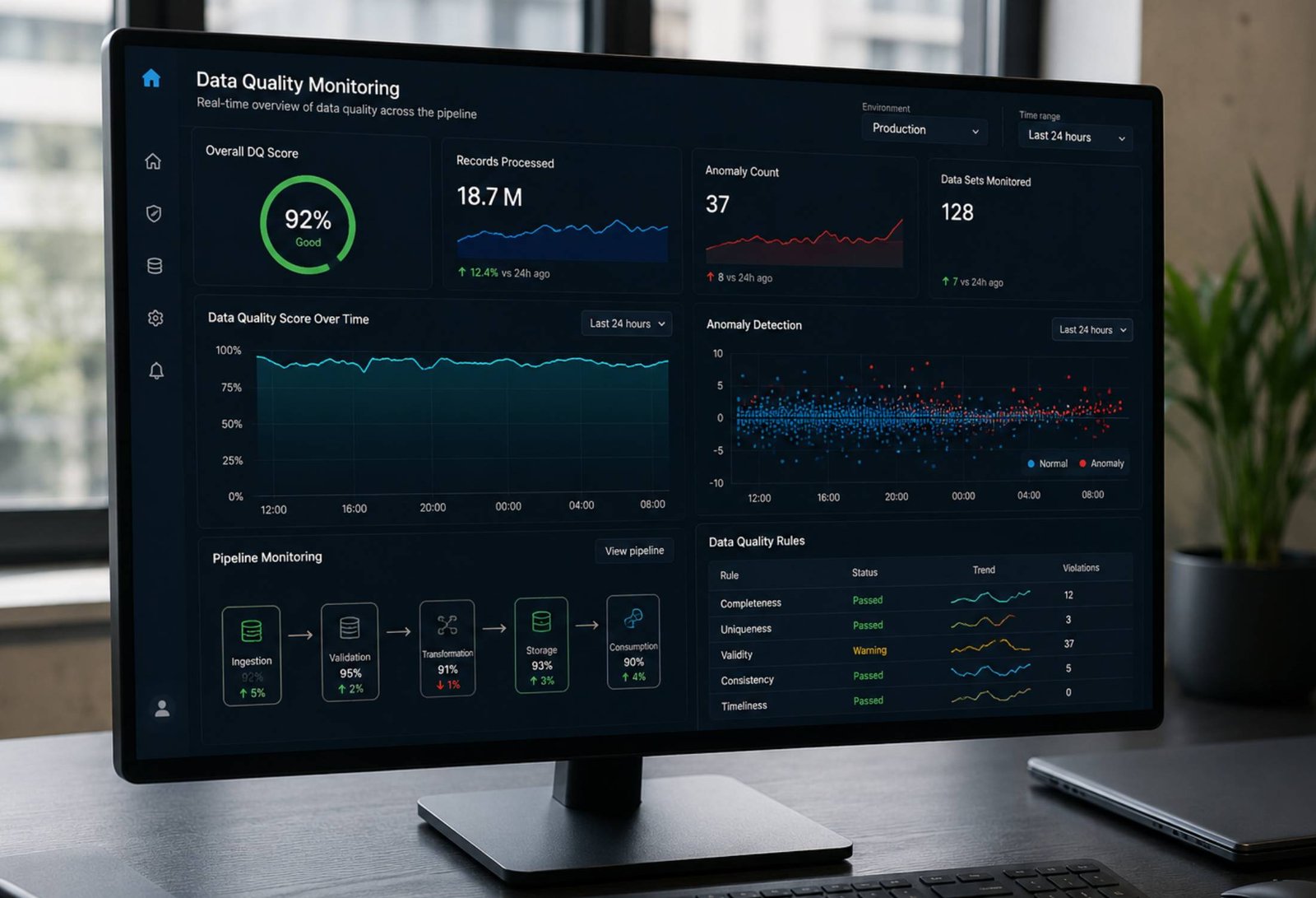 Real-Time Data Quality Monitoring Frameworks